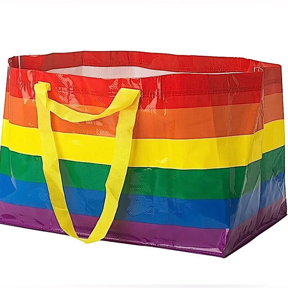 Ikea Shopping Bag Rainbow Bag Limited Edition STORSTOMMA Pride Tote Large